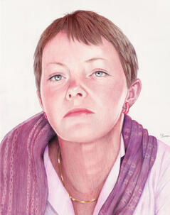 1 Person Coloured Pencil Portrait. A4 £100.
