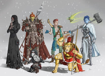 D&D Group Party Portrait